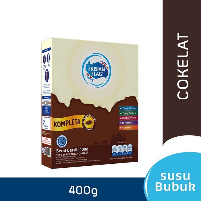 Susu Frisian Flag Keluarga Cokelat 400G- Susu Bubuk Enak | Lazada Indonesia