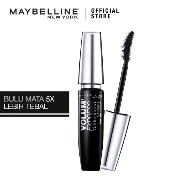 Silver) Maskara Maybelline Volum Express Turbo Boost Waterproof | Lazada Indonesia