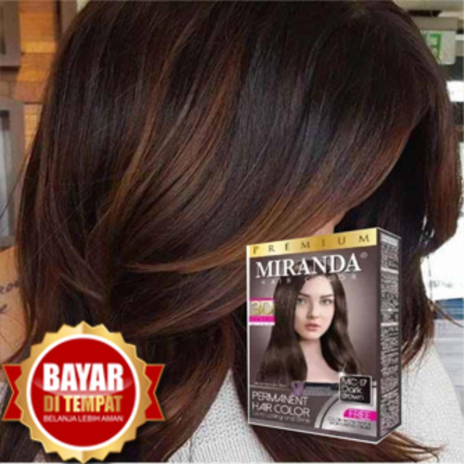 Miranda Premium Hair Color Original 100% Bpom Mc - 17 Dark Brown - Cat Pewarna Rambut - Cat Rambut - Pikok - Semir Rambut | Lazada Indonesia