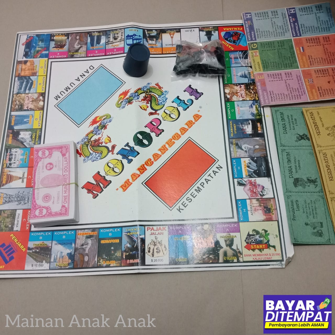 Mainan Monopoli Dunia Mancanegara - Internasional Karakter Mainan Edukasi Anak-Anak - Mainan Dewasa | Lazada Indonesia