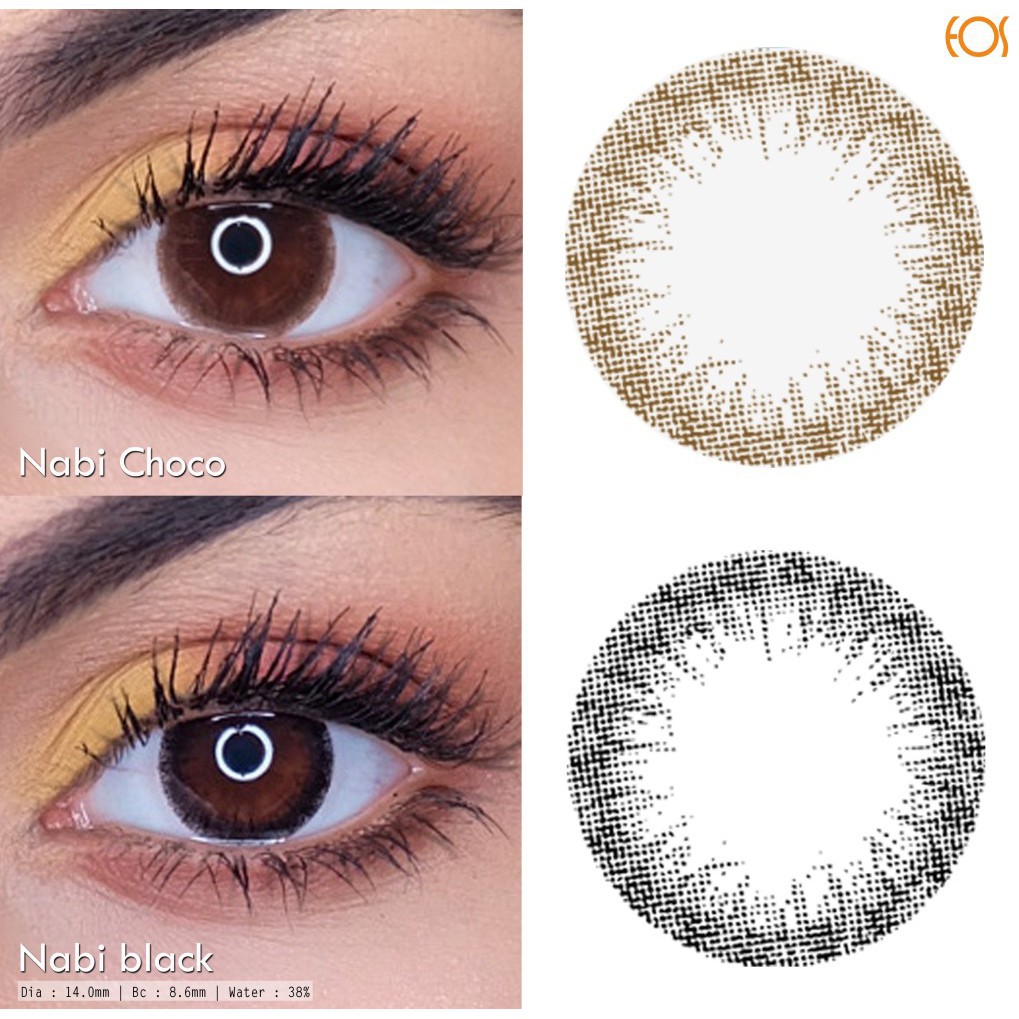 Original Softlens Eos Nabi Soft Lens Mini Black Choco Hitam Coklat Natural Softlen Soflens Minus Mur | Lazada Indonesia
