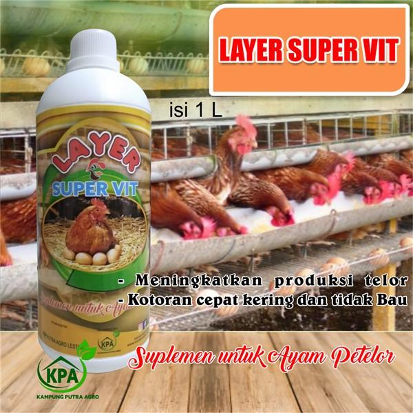 Obat Untuk Meningkatkan Produksi Telor Dan Meningkatkan Kesehatan Ayam Petelor Serta Menguatkan Cangkang Telor Kotoran Lebih Kering Dan Tidak Berbau Layer Super Vit 1 L Lazada Indonesia