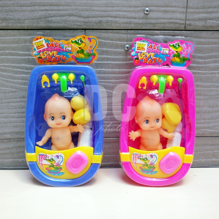 Boneka Bayi Kecil Plus Bak Mandi Nya / Mainan Anak Bak Mandi Bayi Set | Bak Mandi Boneka Bayi | Baby Doll Bathtub | Lazada Indonesia