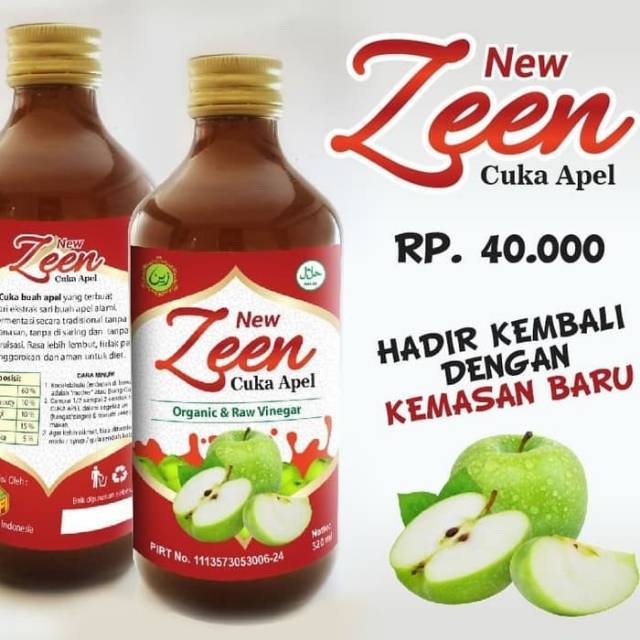 Cuka Apel Zen Kolesterol Asam Urat Rematik Maag Dan Jantung Lazada Indonesia
