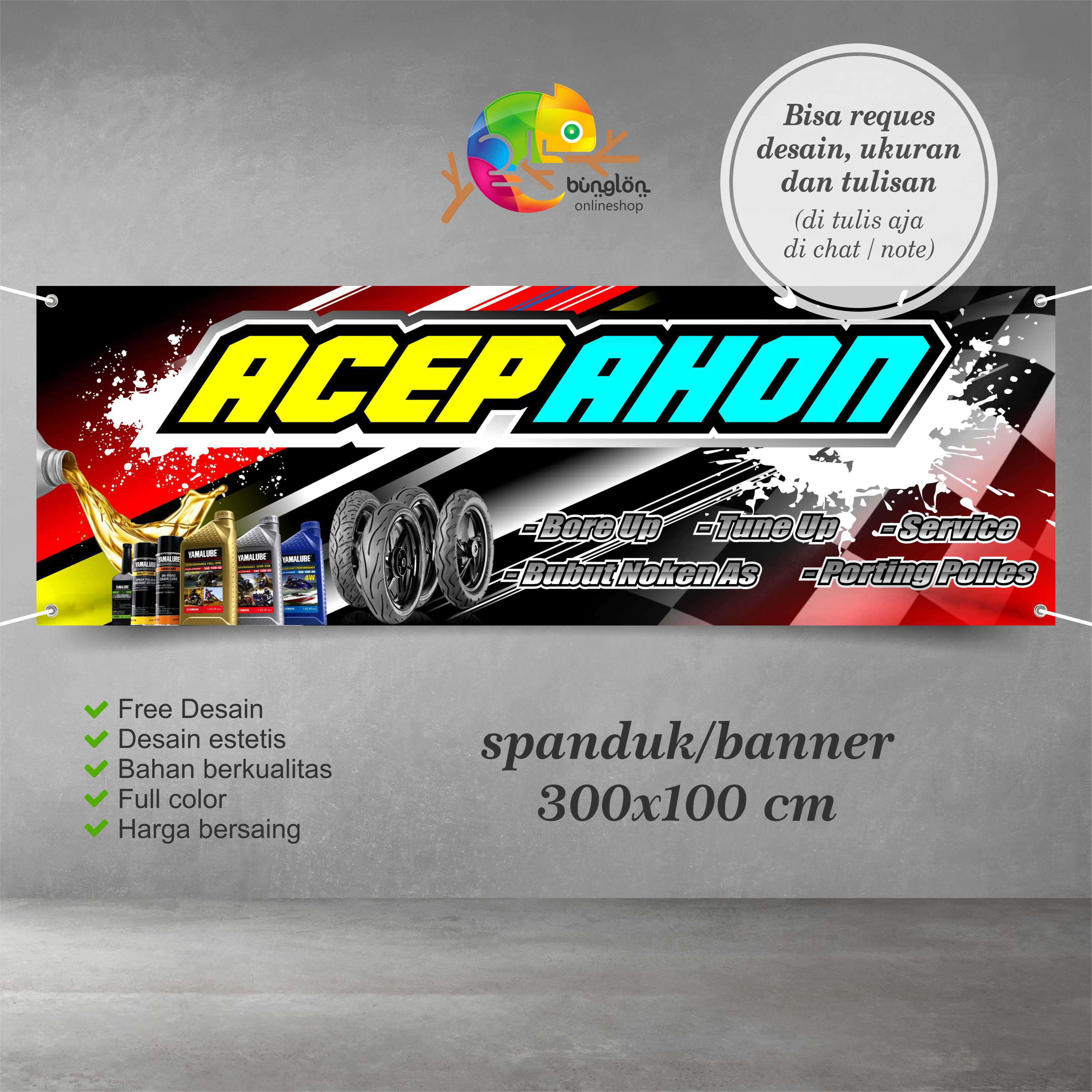 Spanduk Banner Bengkel Motor Racing Keren | Lazada Indonesia