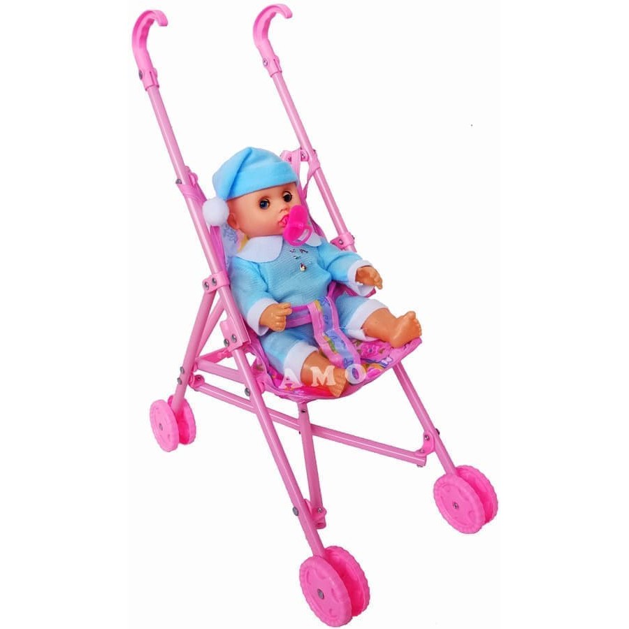 Stroller Boneka Dorongnan Dengan Bayi Mainan Anak | Lazada Indonesia