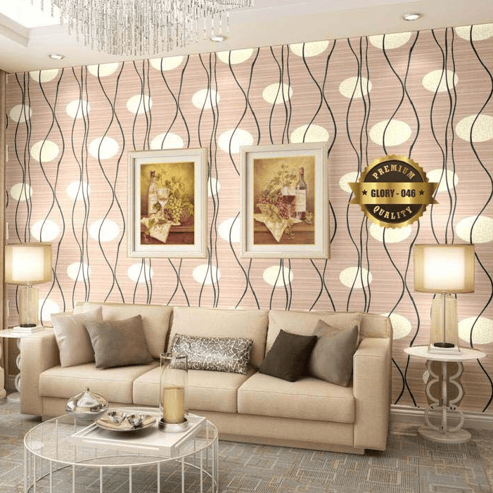 Wallpaper Sticker Dinding Coklat Garis Minimalis Bulat 10M X45Cm | Lazada Indonesia