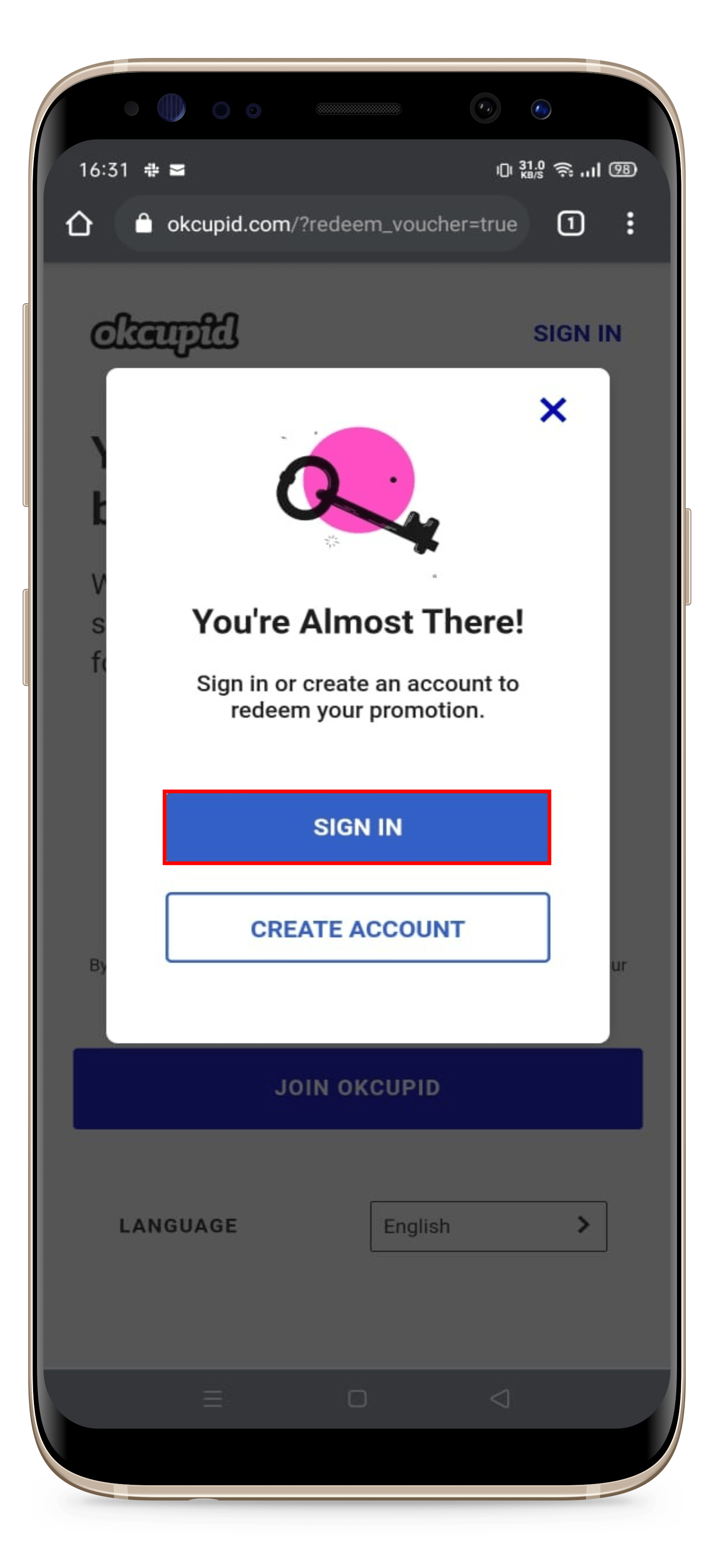 How To Redeem OK Cupid Voucher Code Indonesia
