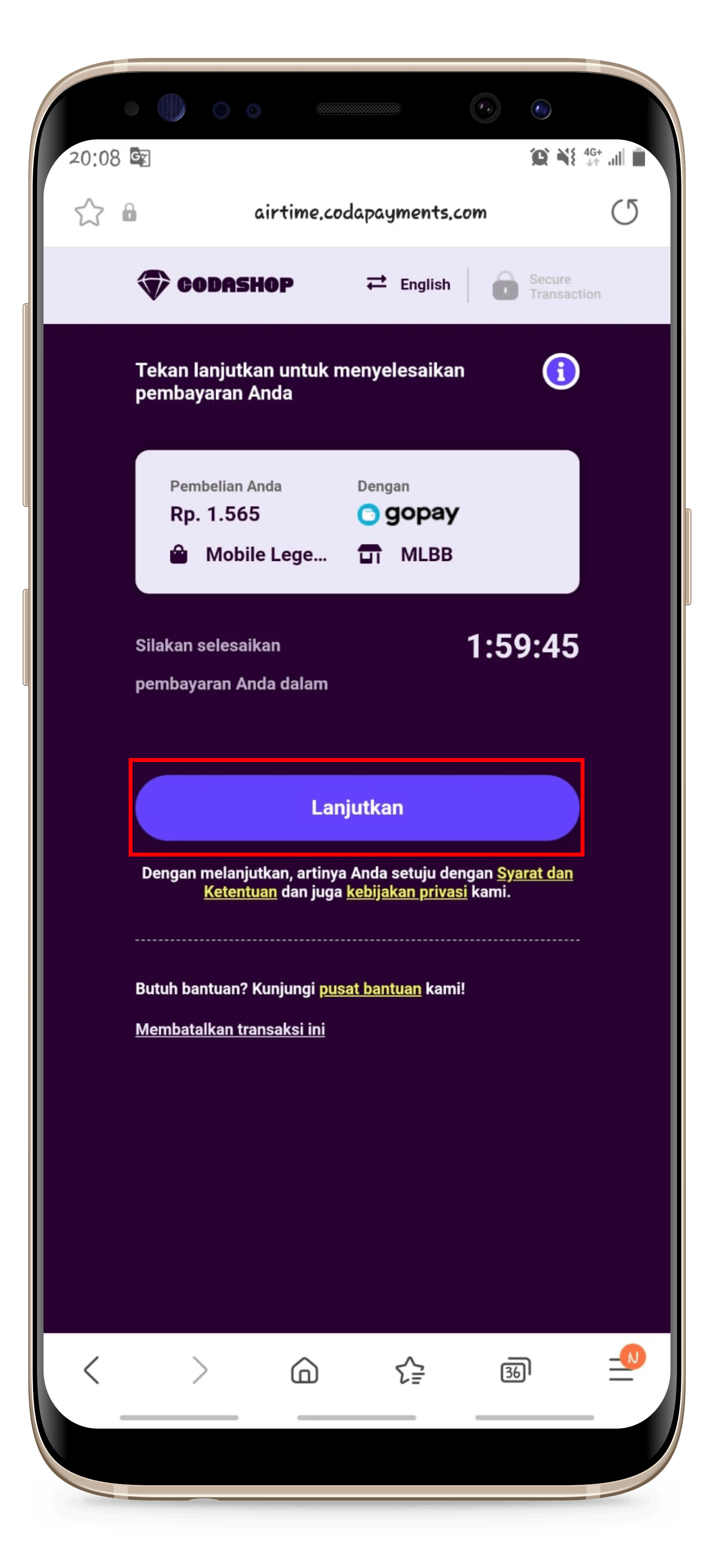 Cara Melakukan Pembayaran dengan Saldo GoPay Indonesia(03)