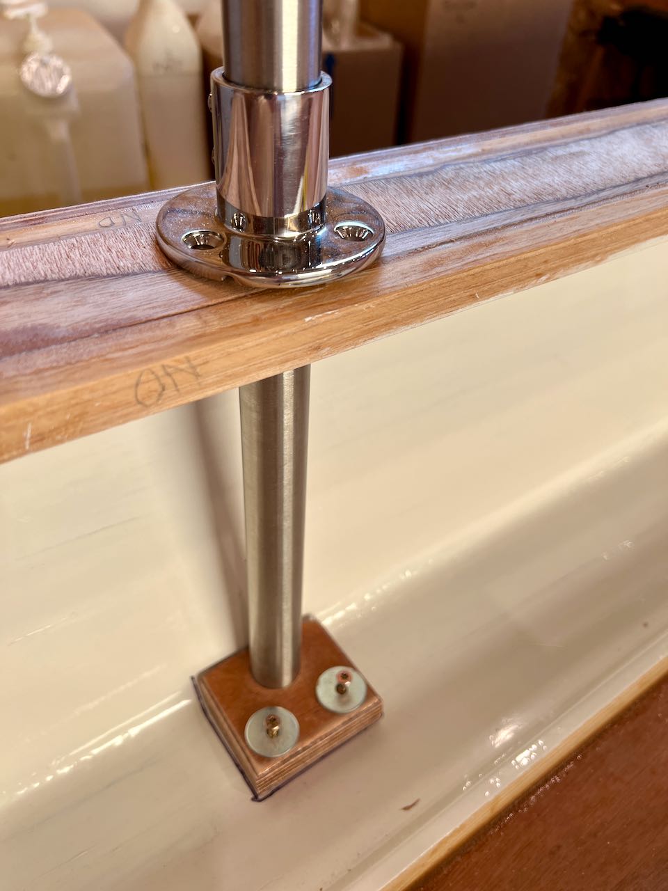 Boom Gallows Prep and Seatback Fiberglassing Pocketship By Brent