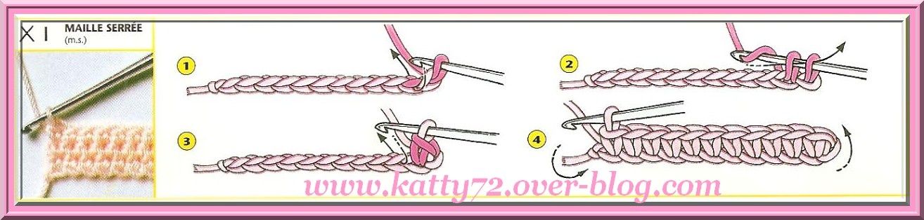crochet maille serree