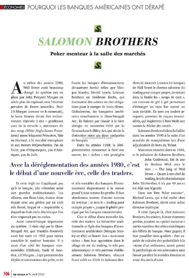 SALOMON BROTHERS Le blog de