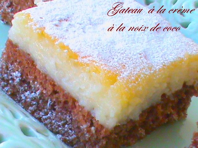 creme noix de coco pour gateau