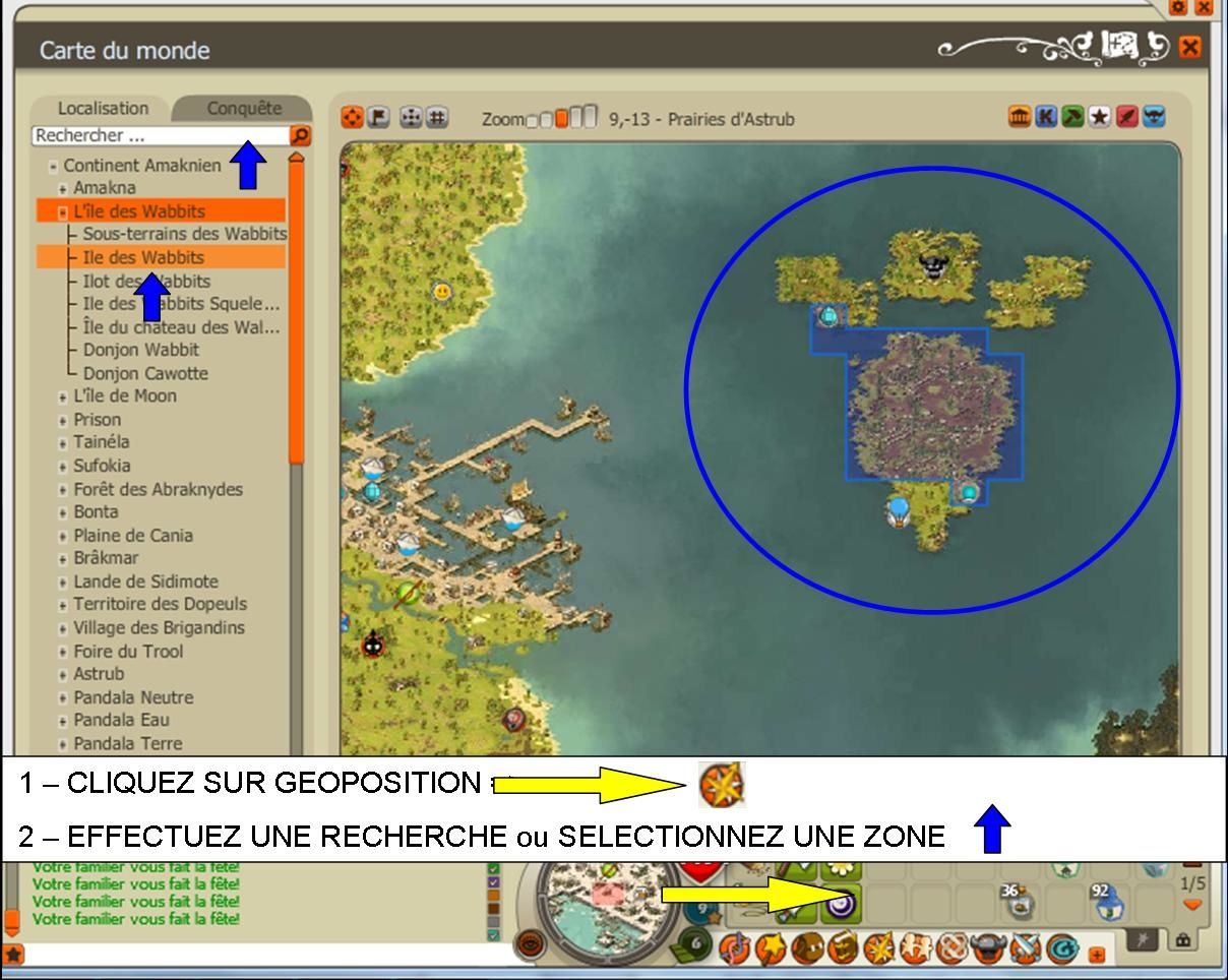 Dofus carte au trésor des mineur sombre 2.0