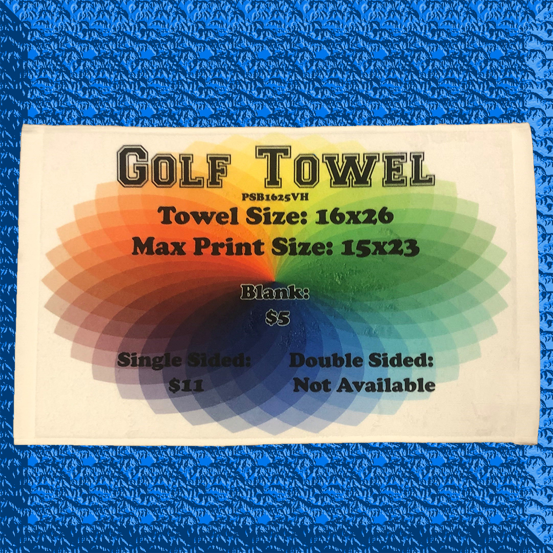 Golf Towel Blank Ingenious Designs by Creative Minds