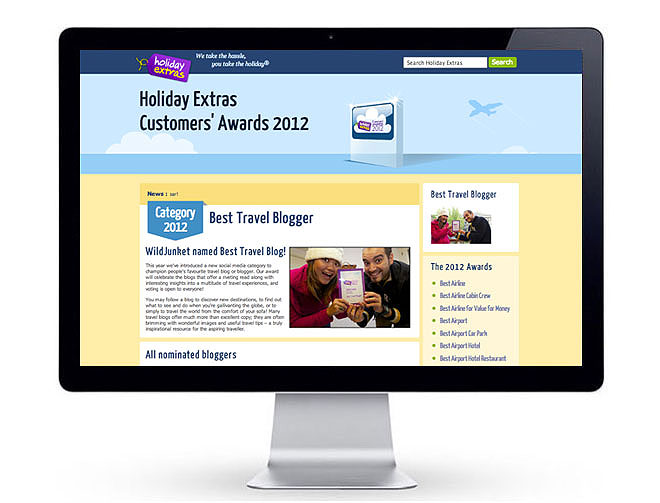 Holiday Extras (U.K.) Customer Awards Idea Bank A Wealth of Content