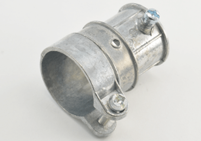 Bridgeport 283DC 1" Flex Conduit to 1" EMT Set Screw Combination Coupling, Zinc Die Cast