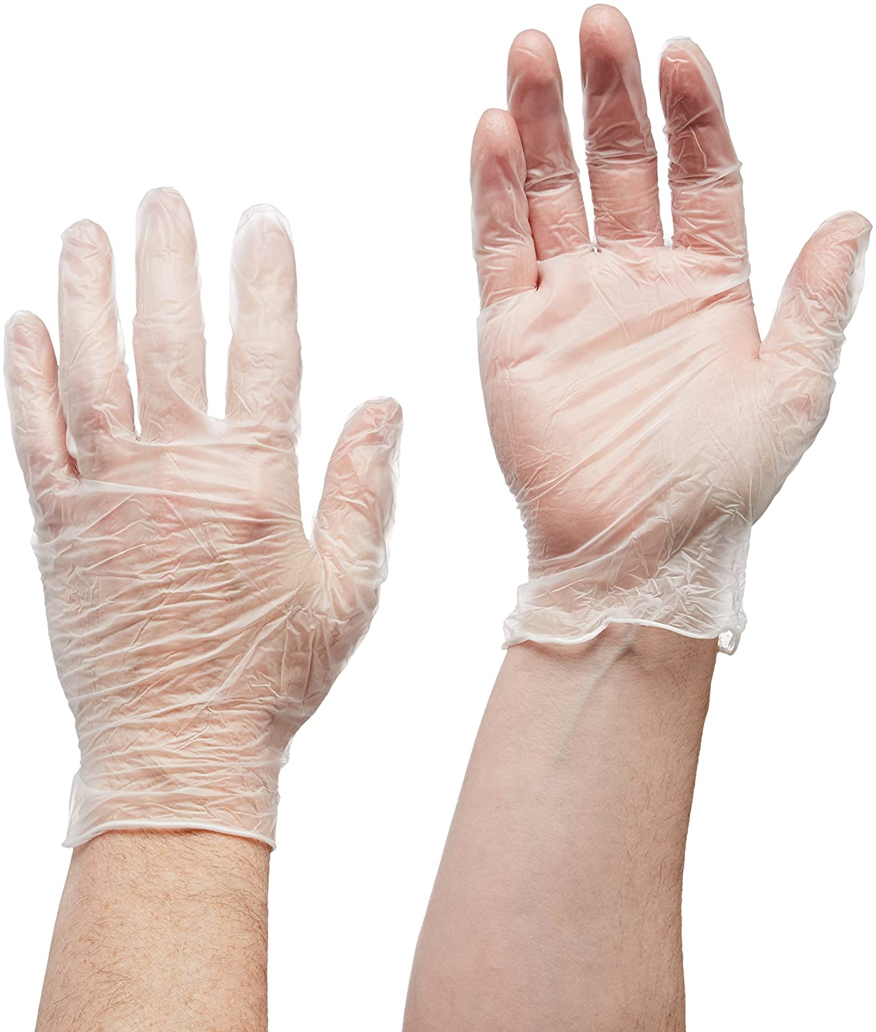 Ideal 365 Clear vinyl powder free gloves medium 1 x 100