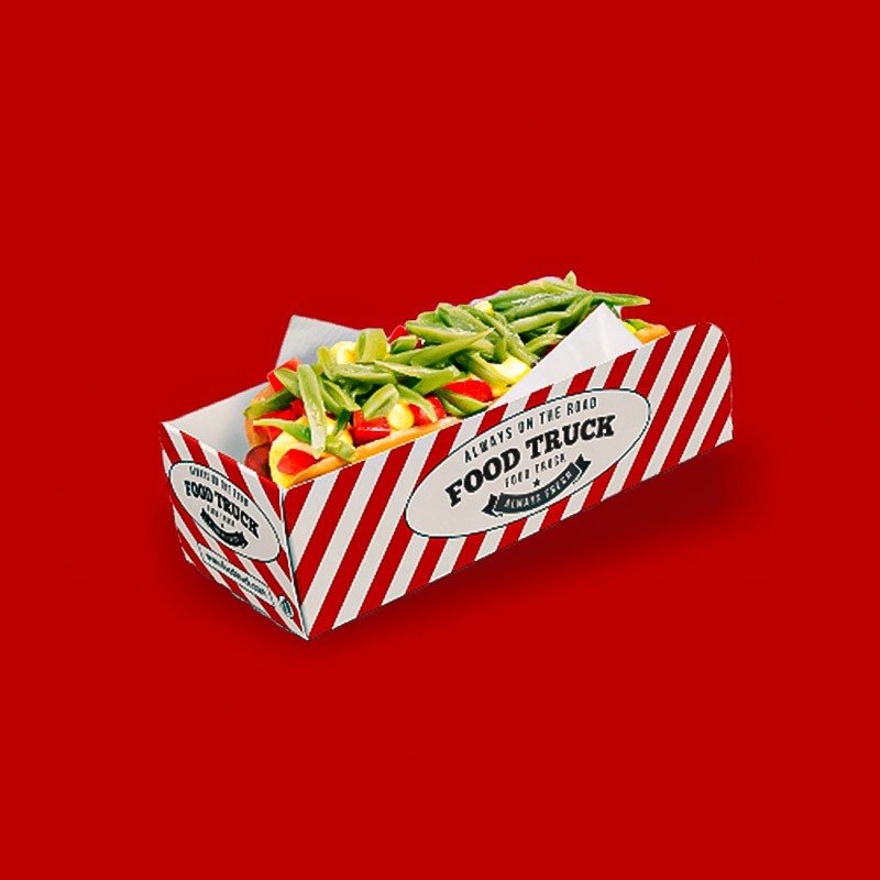 Custom Printed Paper Food Trays Food Tray Packaging