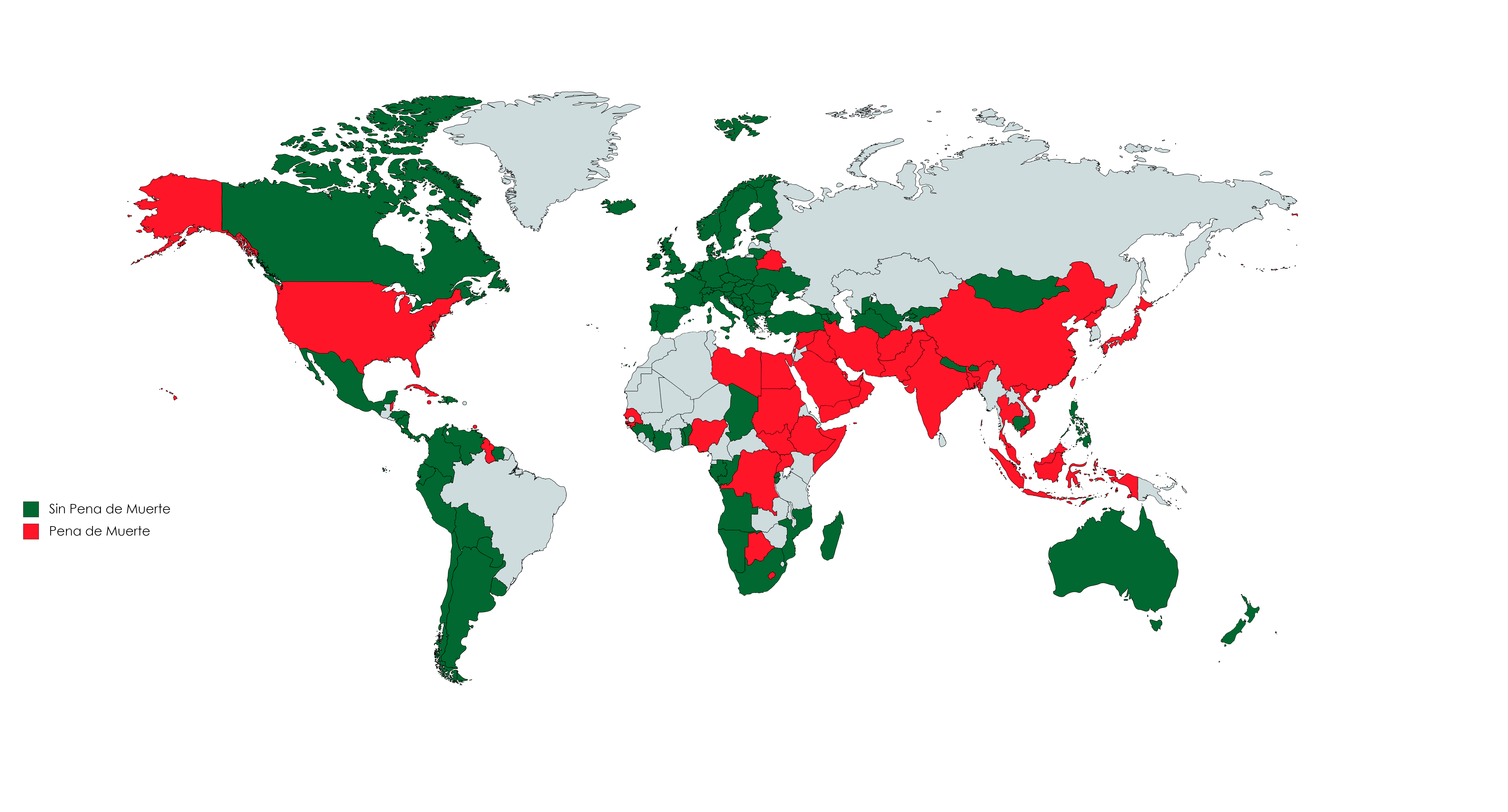 Uso global de la pena capital 56 países países mantienen la pena de
