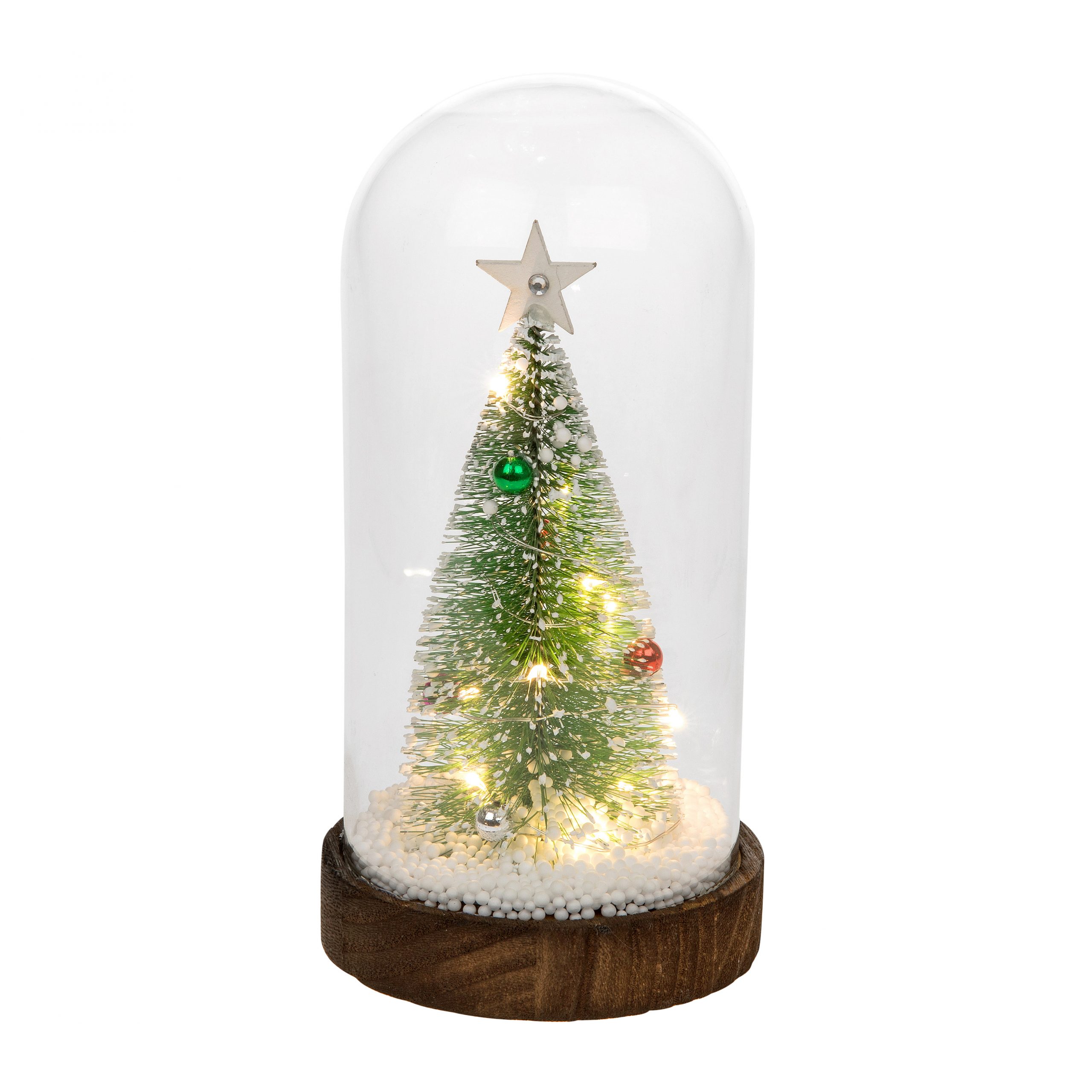 Világító karácsonyfás hógömb dekoráció Ideál Gift