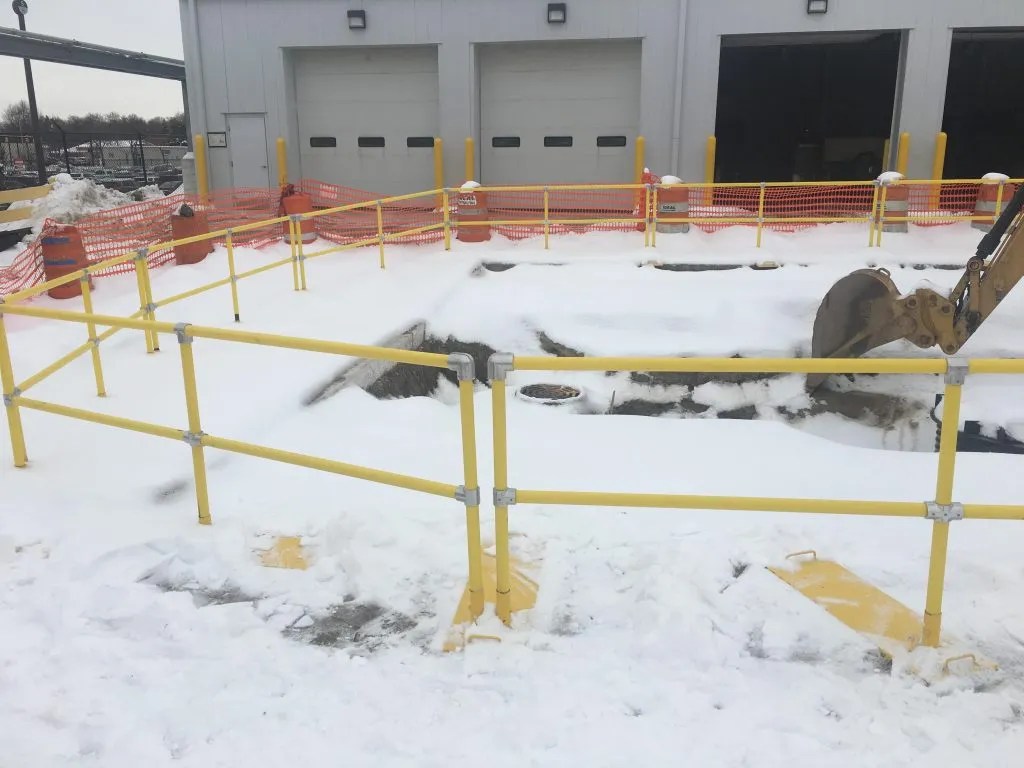 Keep Construction Workers Safe with Excavation Fall Protection Railings