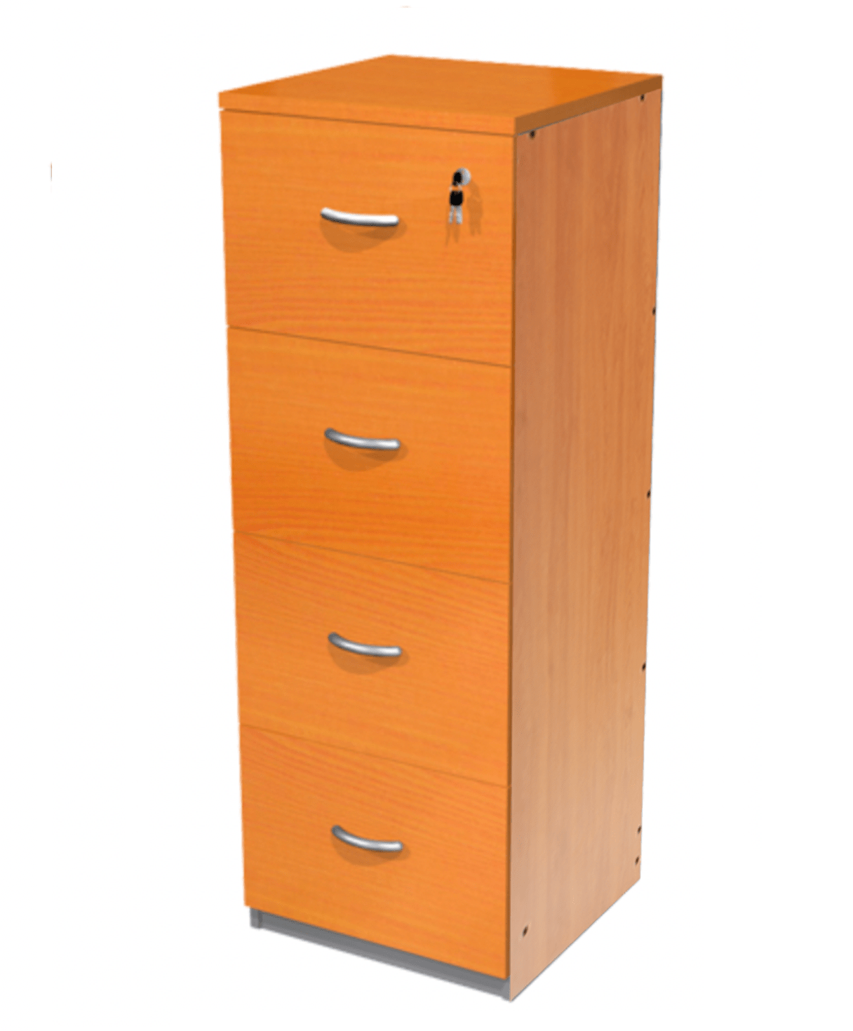 Kárdex de Madera 4 Cajones Peral o Cerezo Idea Market SpA