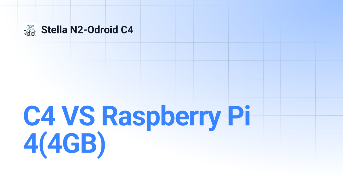 C4 VS Raspberry Pi 4(4GB) Stella N2Odroid C4