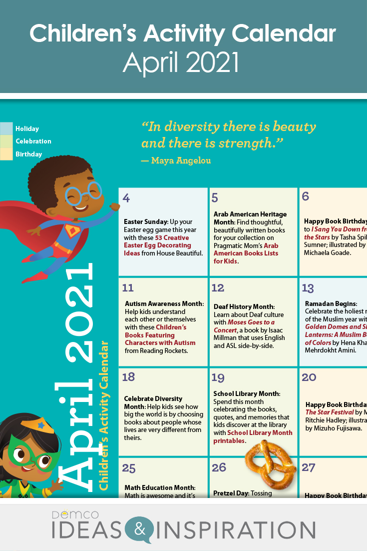 Children’s Programming Activity Calendar April 2021