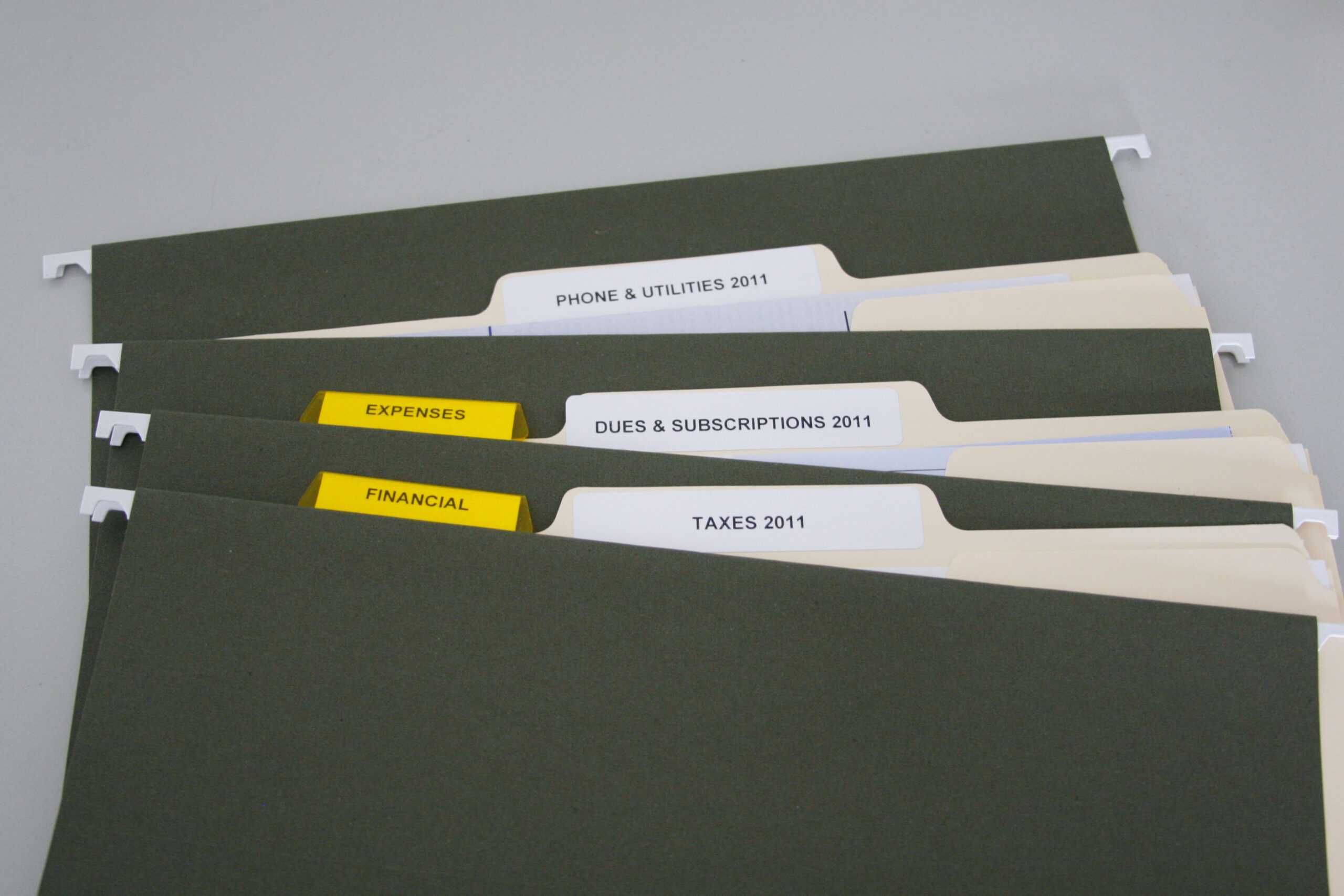 Filing, File Folders, Hanging Files, How To File in Hanging File Folder