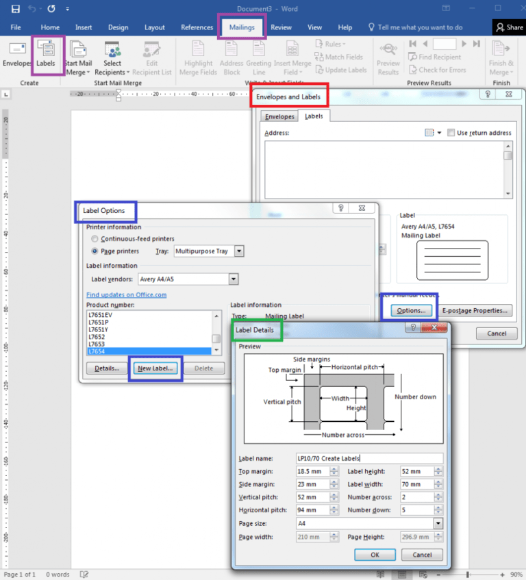 How To How To Create Your Own Label Templates In Word For How To Save