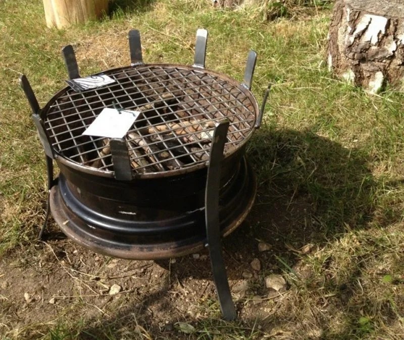 Tire Rim BBQ Affordable & EcoFriendly Project in 6 Steps