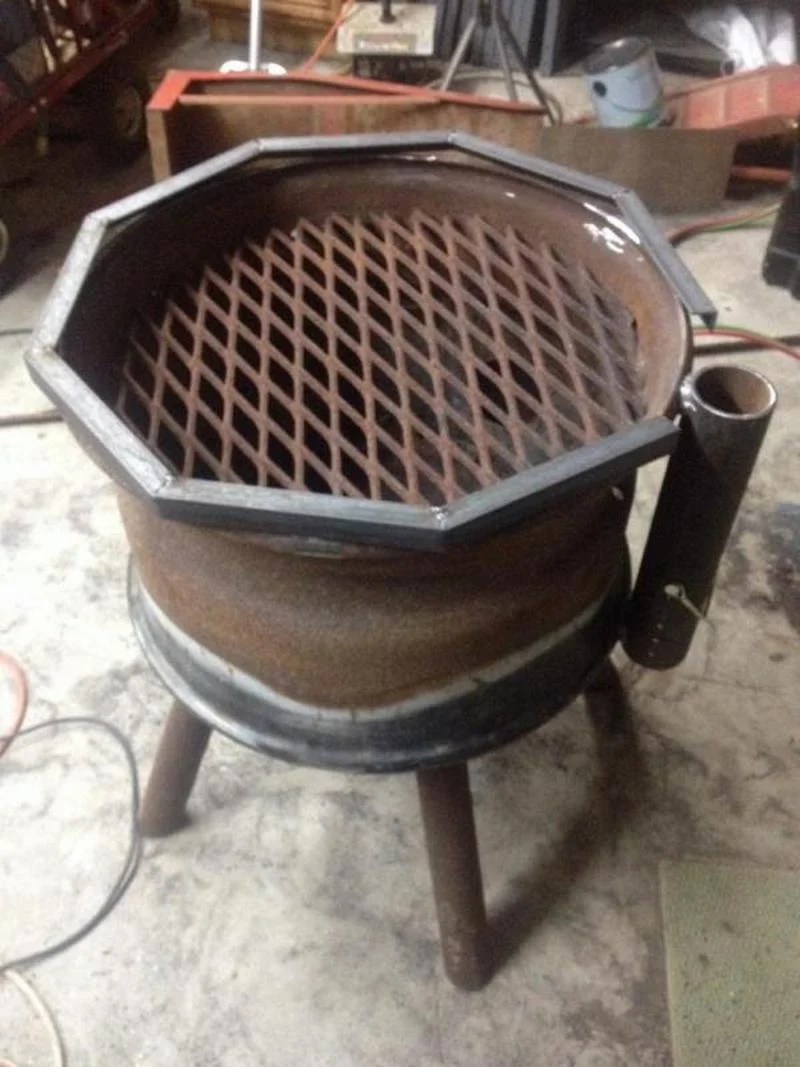 Tire Rim BBQ Affordable & EcoFriendly Project in 6 Steps