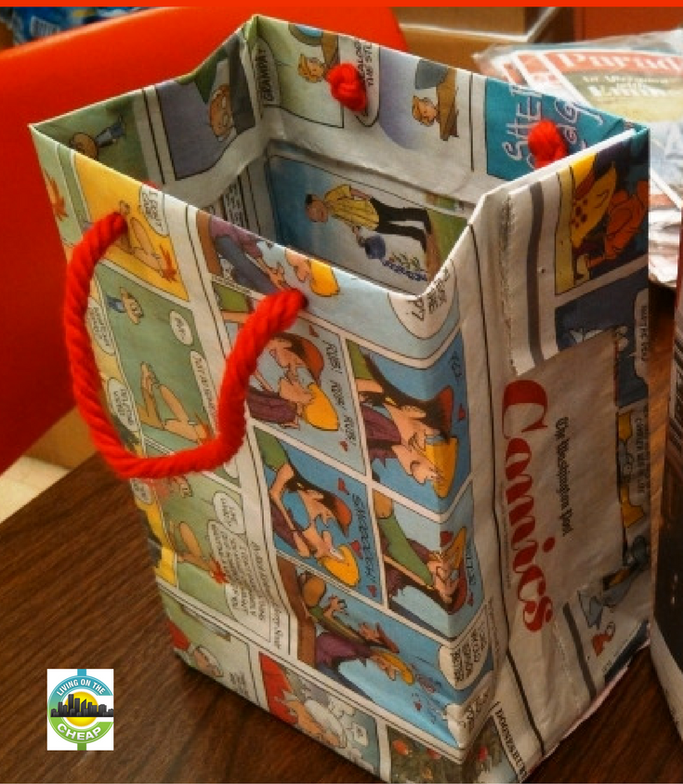22+ DIY Newspaper Bags Tutorial & Ideas