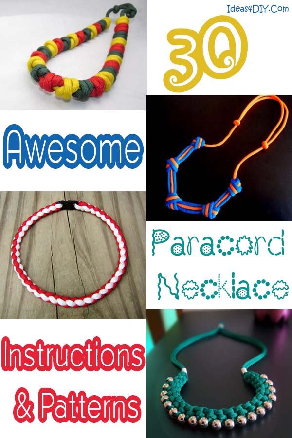 30 Awesome Paracord Necklace Instructions & Patterns