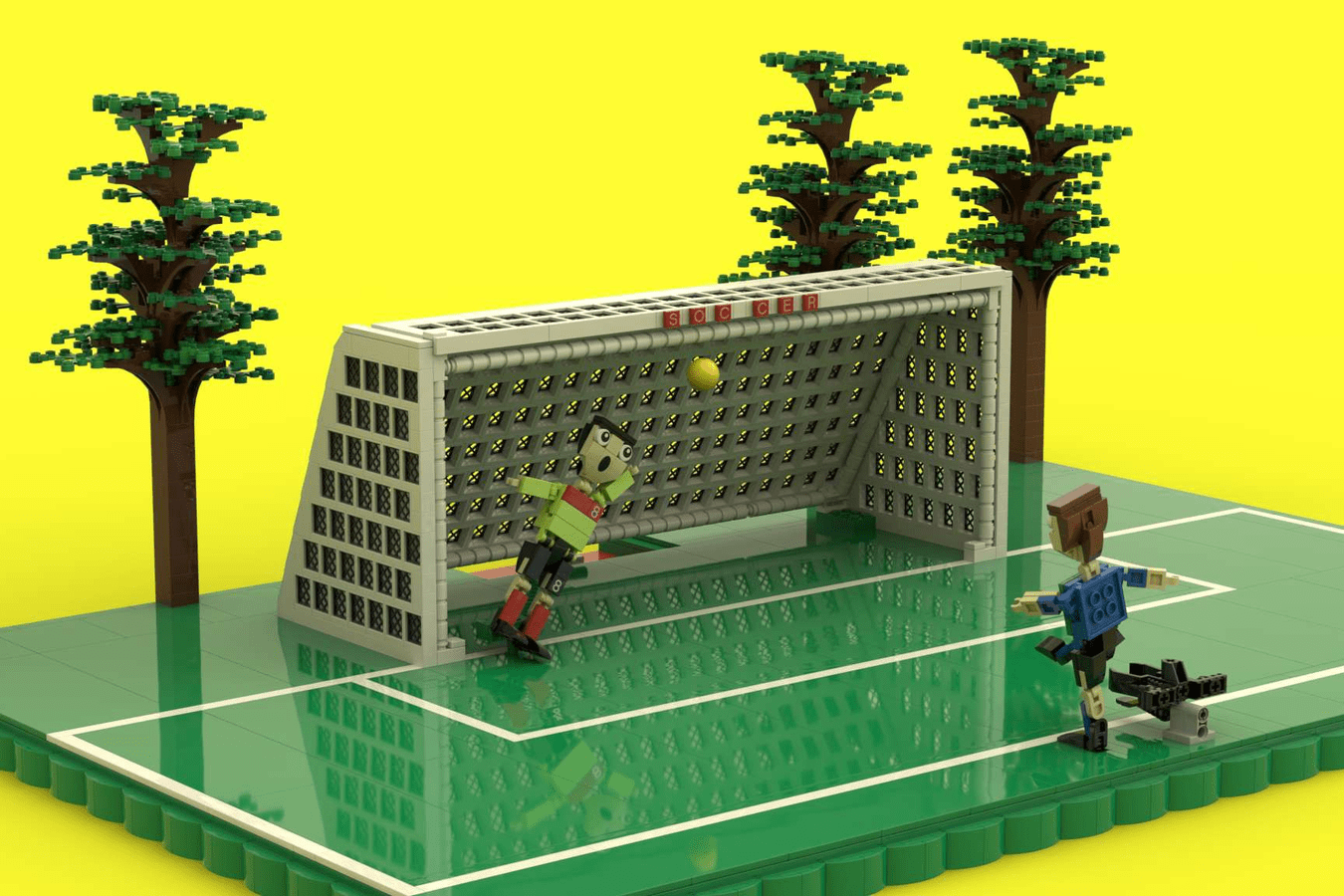 LEGO IDEAS We love sports! Playable Soccer Field