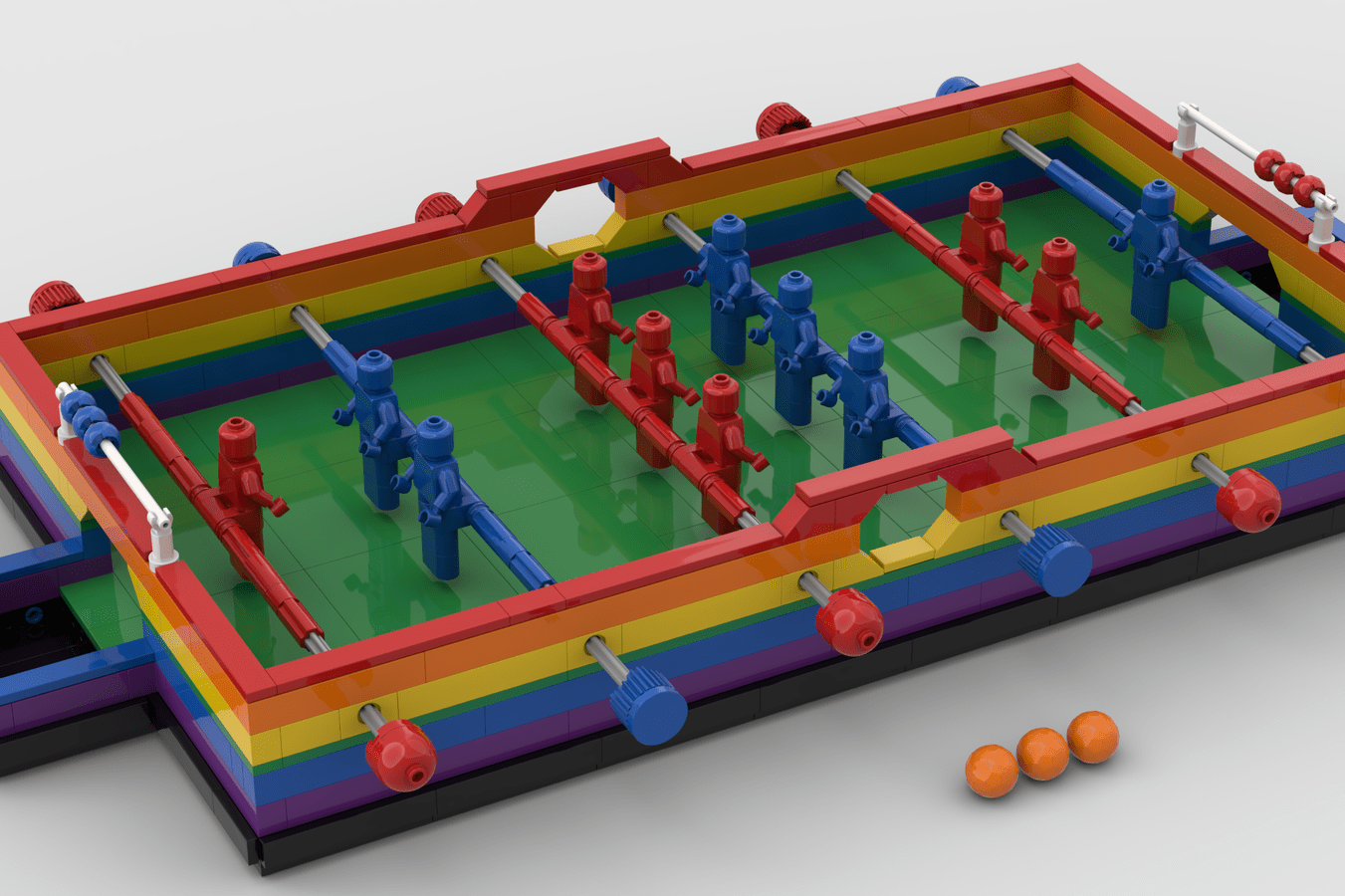 LEGO IDEAS We love sports! Playable LEGO Table Football (Foosball)