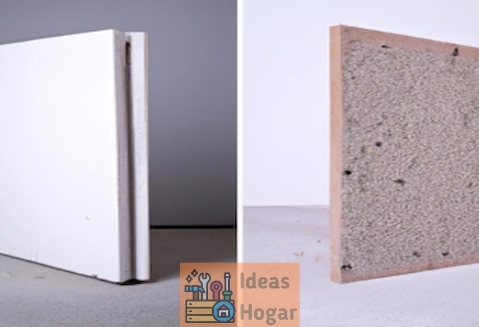 En qué se diferencian el cement board y el drywall