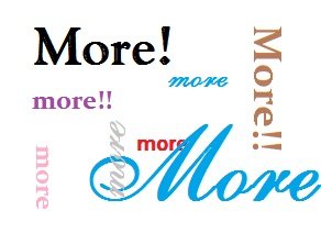 More, more & - IdeasMakeMarket.com