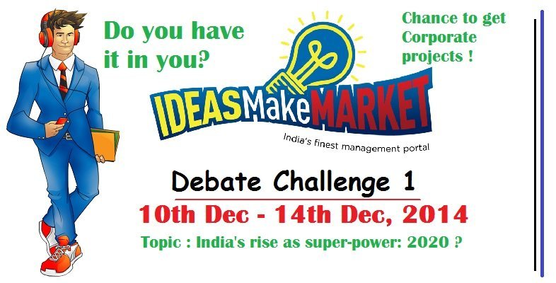 IMM Debate Challenge 1