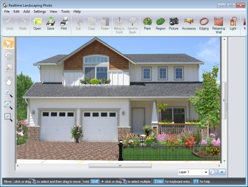 Using Realtime Landscaping Photo