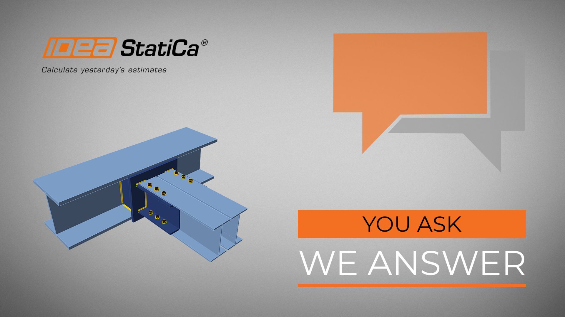 You Ask We Answer Bracket with a double I beam IDEA StatiCa