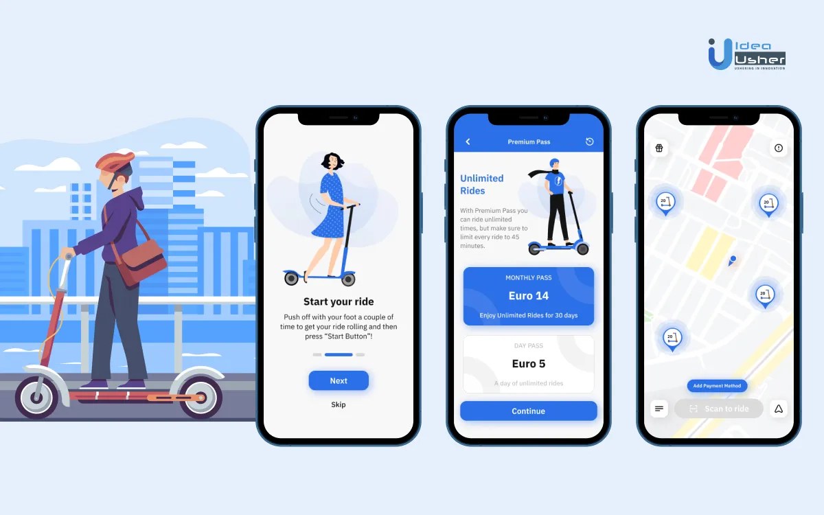 The Best E Scooter Apps And Features Idea Usher