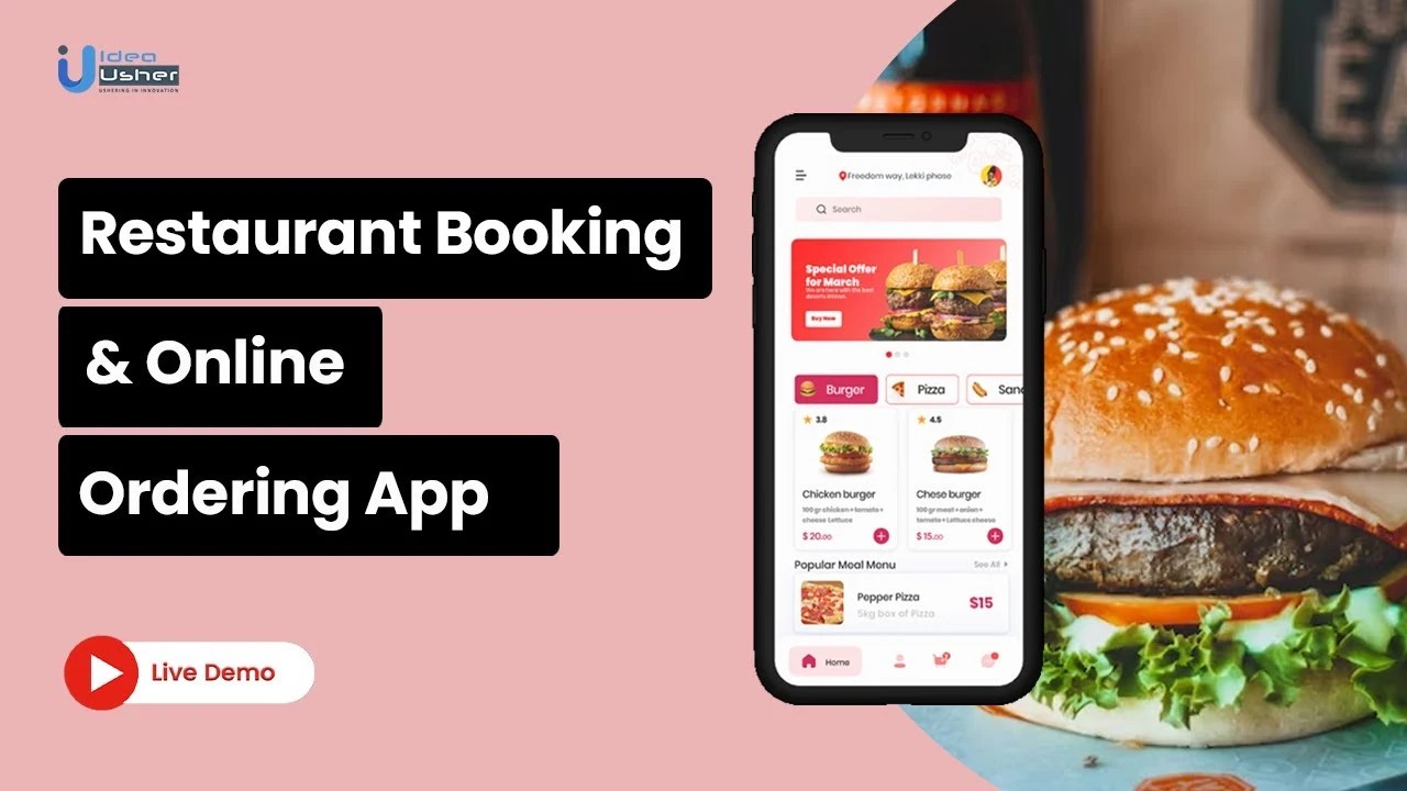 Create a Restaurant Booking & Online Ordering App Idea Usher