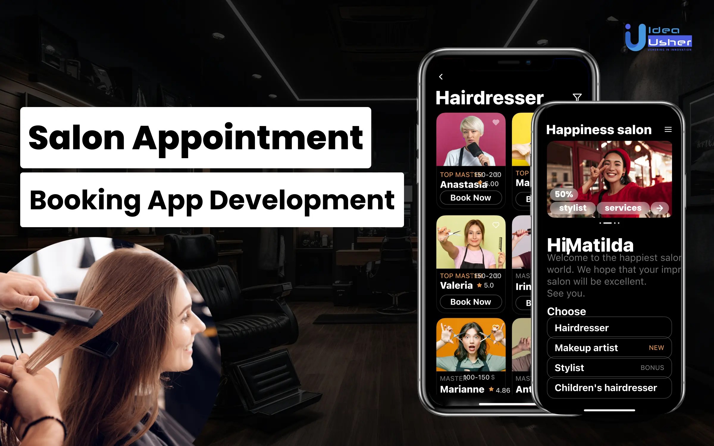 Salon Appointment Booking App Development Idea Usher