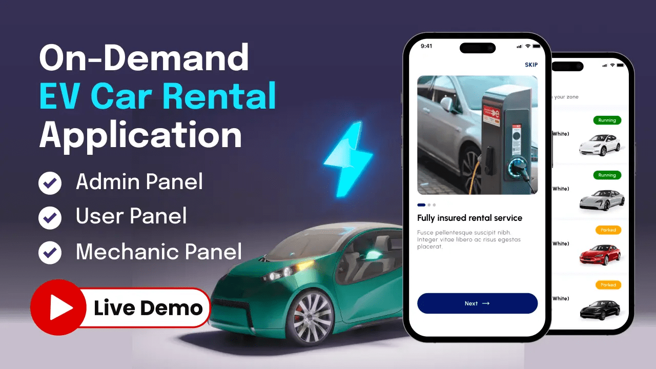 EV Car Rental App Walkthrough Ideausher