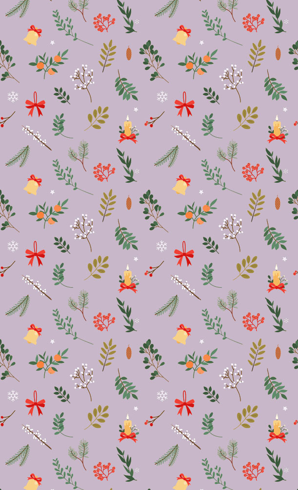 Lavender Christmas Wallpaper—Christmas & Winter Wallpaper Aesthetic Idea Wallpapers , iPhone