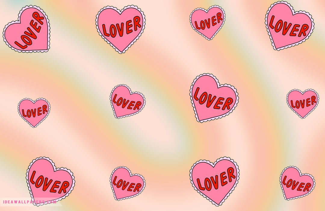 Heart on Pink & Orange Aura Y2K Wallpaper Idea Wallpapers , iPhone Wallpapers,Color Schemes