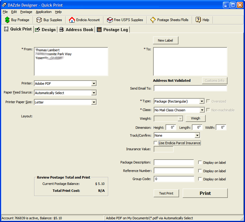 or Endicia Dazzle with gility eCC and Ubercart? Ideawrights