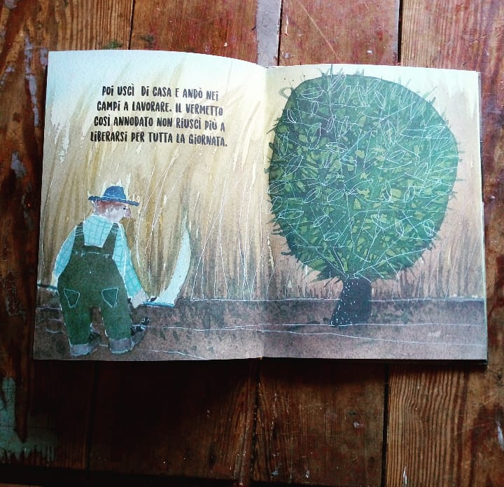 Luigi Malerba "Il vermetto nero nero" diventa un albo illustrato